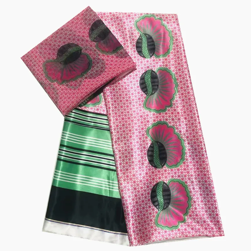 Африканская шелковая ткань 2020 Высокое качество африканская органза Шелковый