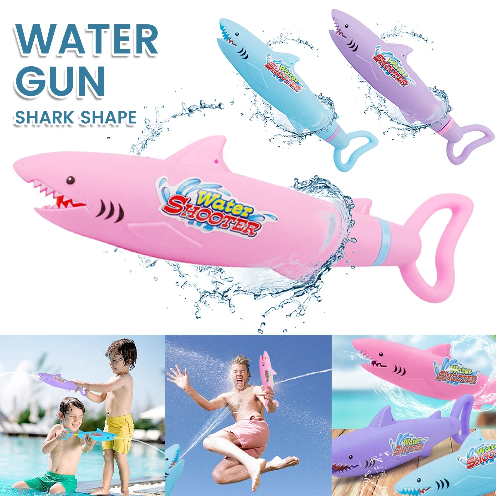 

Kids Water Squirt Gun Shooter Blaster Summer Fun Play Shark Design Water Shooter Toy Pool Beach Water Fighting Interactive Toy