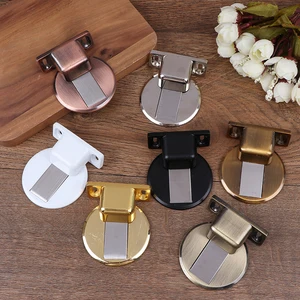 Дверной стопор без гвоздей, мебельная фурнитура, магнитные дверные упоры, дверной стоппер из нержавеющей стали 304, скрытые дверные держатели, фиксатор пола