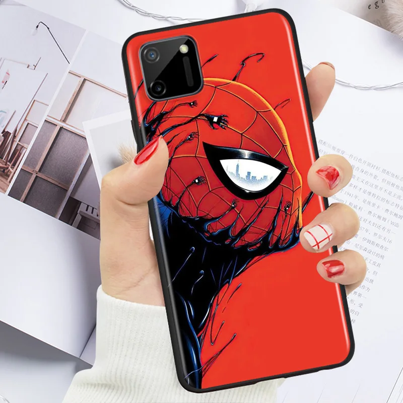 

Marvel Avengers Super Hero Venom For OPPO Realme C15 C17 X2 X3 X7 XT X50 Q2 Q2i V3 V5 V15 Pro Soft TPU Silicone Black Phone Case