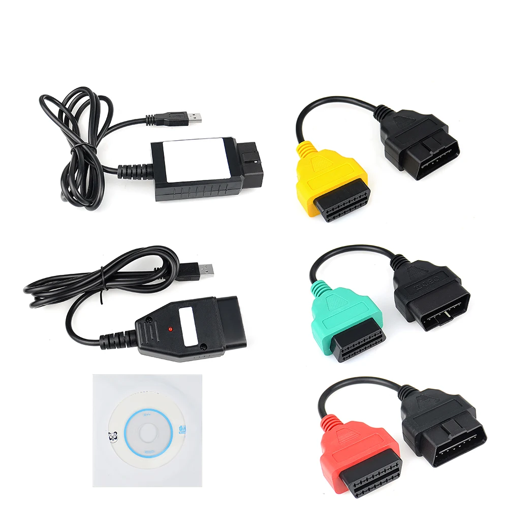 Профессиональные диагностические кабели F-i-at ECU Scan адаптеры F-iatECUScan + MultiECUScan OBD2