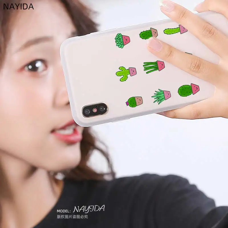 Мягкий чехол для Xiaomi 11 10 8 A2 A3 Cc9 Lite Mi Pro 9se A1 6X 5X роскошные растения кактус милый |
