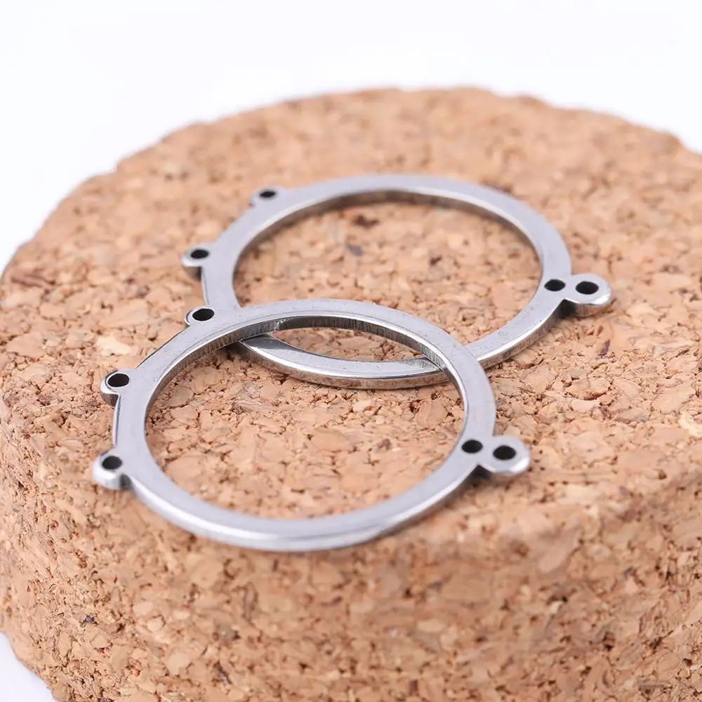 20 шт серьги Обручи из нержавеющей стали круг diy застежки невидимки для