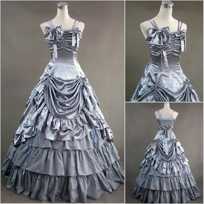 

Princess ball gown sweet lolita dress vintage falbala bowknot long victorian dress kawaii girl gothic lolita jsk loli cosplay