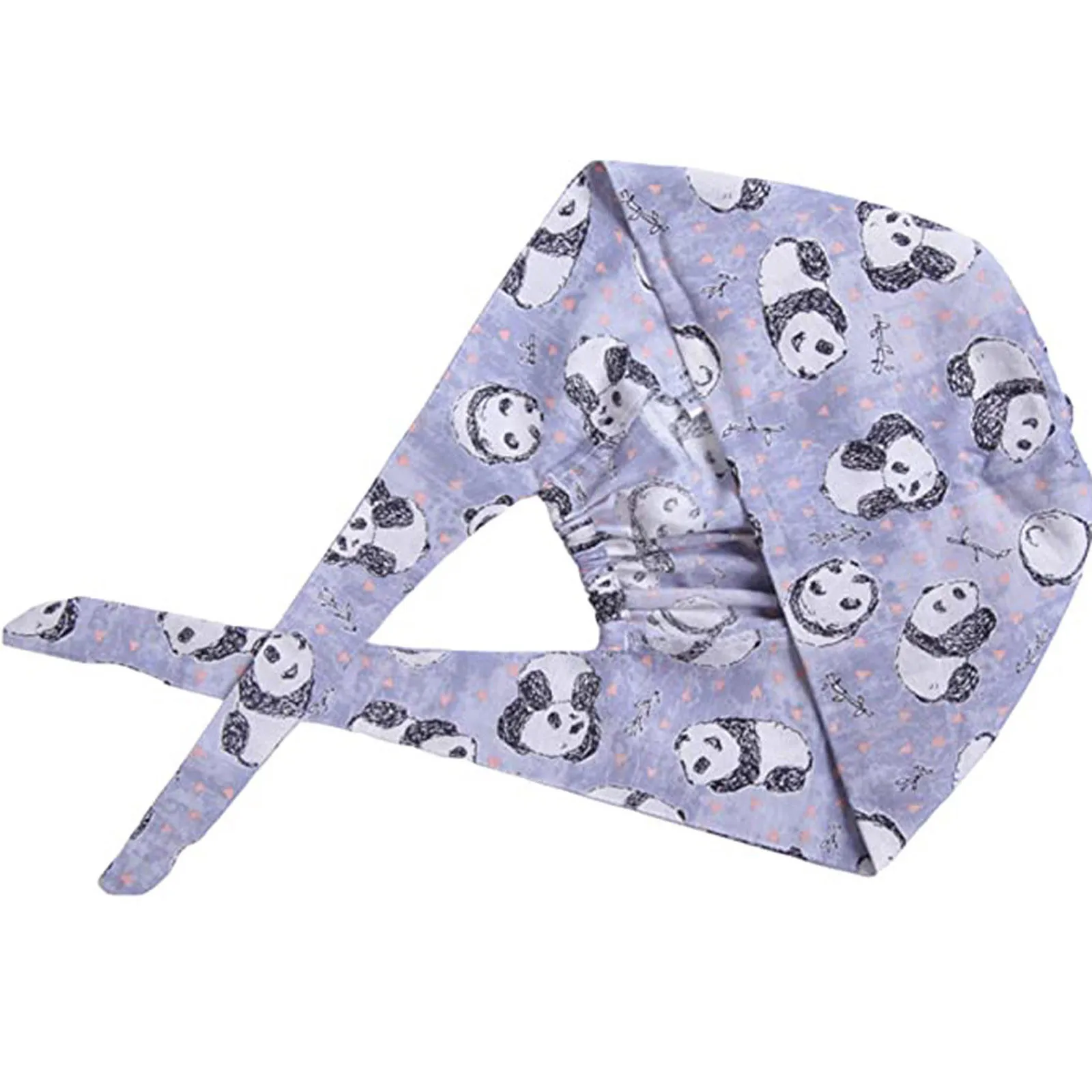 

2PCS Bouffant Turban Cap With Sweatband Hat For Women/Men Adjustable Nurse Cap Fluffy Hat Men's Nurse Uniform Accessories