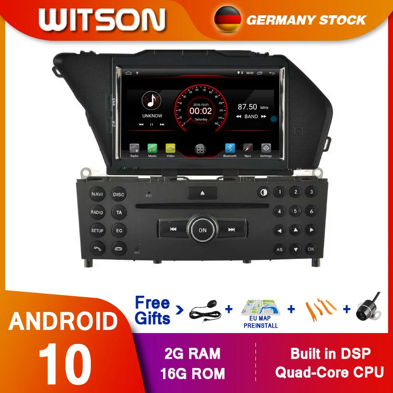 DE В наличии! WITSON Android10 восемь ядер автомобильный DVD для MERCEDES BENZ GLK X204 GLK300 GLK350 4 Гб