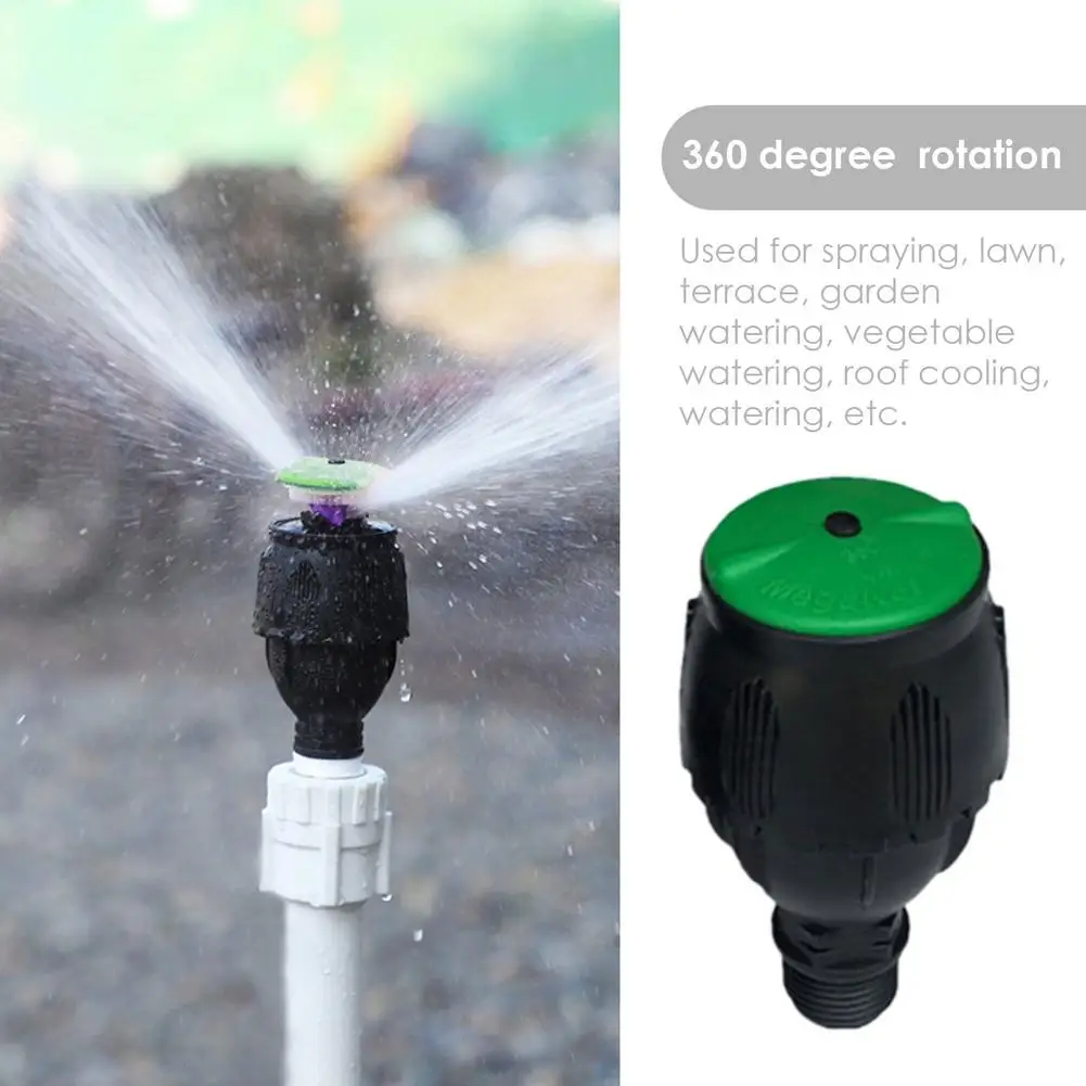 360 Вращающийся для поливки газонов головка Съемная насадка опрыскивателя