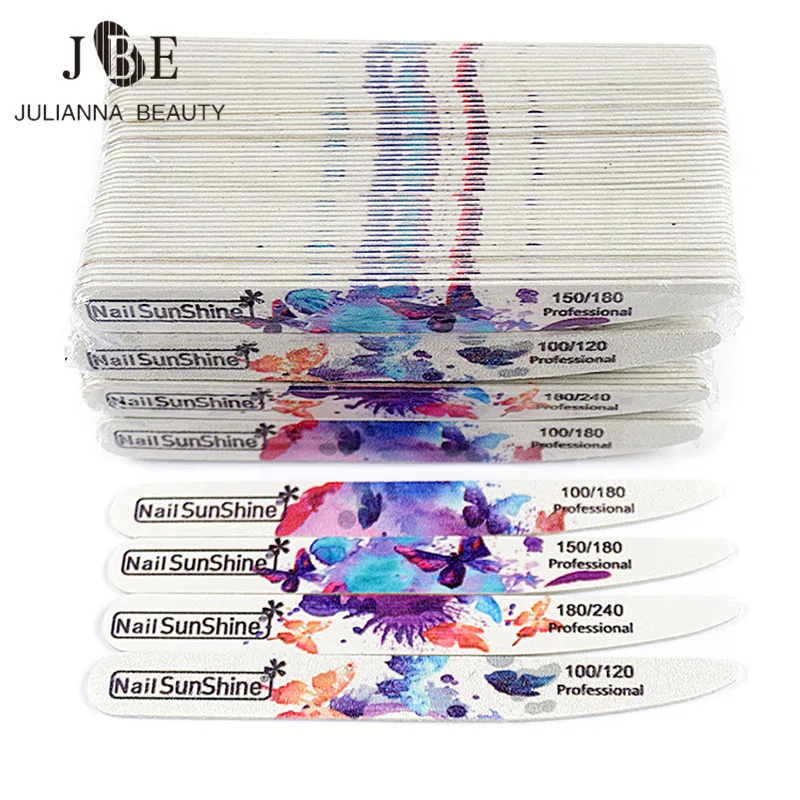 200 шт. деревянный пилка для ногтей гель УФ лак пилки буферный блок 100/180/240 Тип ножей