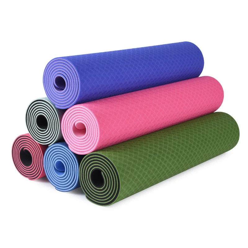 

tpe yoga mat non-slip single and double-layer yoga fitness non-slip household non-odor mat
