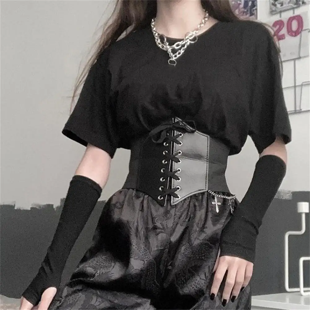 

Ladies Fashion Stretch Belt Elastic Buckle Corset For Wide Dress The Corset Waistband Is Made Of PU Leather Elasticated Seals