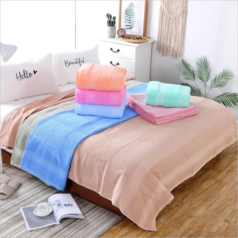 

19 Colors 100% Cotton Blanket for Sofa Cover Blanket Bedspread Bed Cover Blankets for Beds Home Textile Throw Blanket