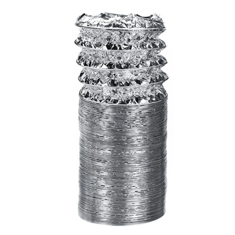 4-дюймовый 100 мм шланг для воздуховода Гибкая алюминиевая вытяжка капота Вытяжная