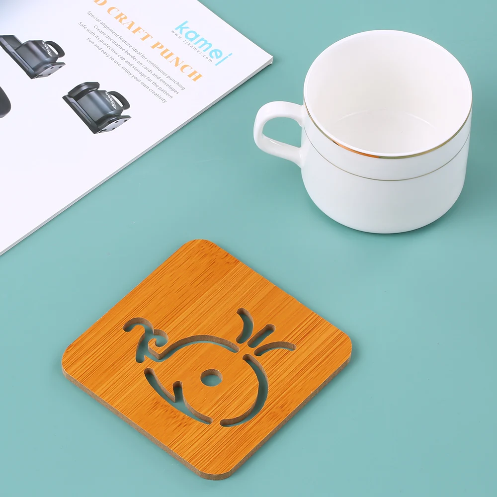 Деревянная бамбуковая кухонная подставка термостойкая настольная изоляционный