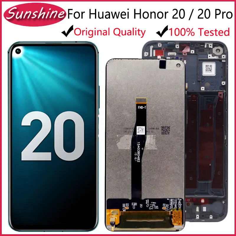 Оригинальный 6 26 дюймов для Huawei Honor 20 Pro ЖК дисплей сенсорный экран дигитайзер