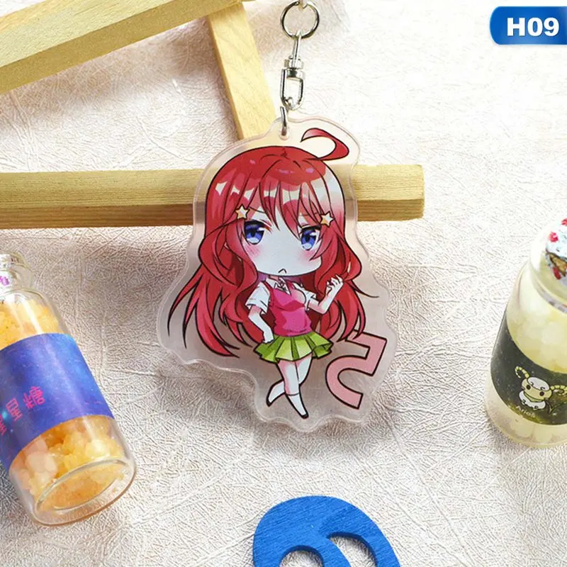 Gotoubun no Hanayome Nakano Ichika Nino Miku Yotsuba Itsuki брелок акриловая фигурка брелок-подвеска Подвески Подарки - Цвет: 9