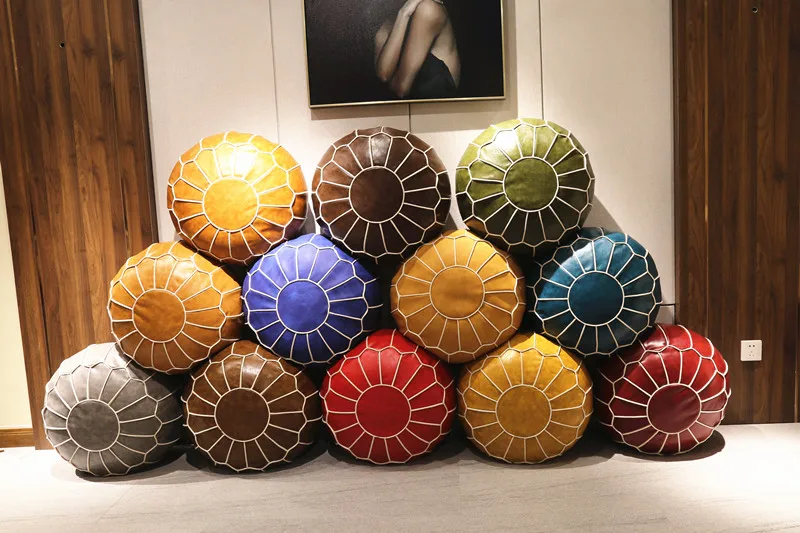 Декоративная мягкая круглая подушка без сердечника 55*55*35 см | Дом и сад