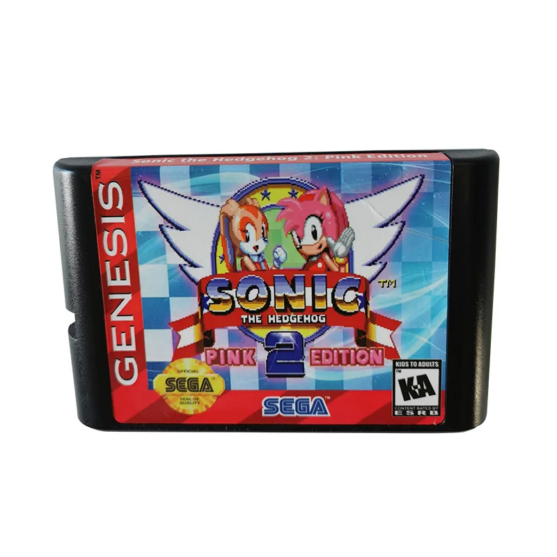 

16 bit Sega MD game Cartridge with Retail box - Sonic and Knuckles & Sonic 2 game card for Megadrive Genesis system