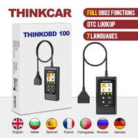 thinkcar thinkobd 100 all obd2 functions car scanner diagnostic tool live data reset engine light diagnostics dtc lookup vin
