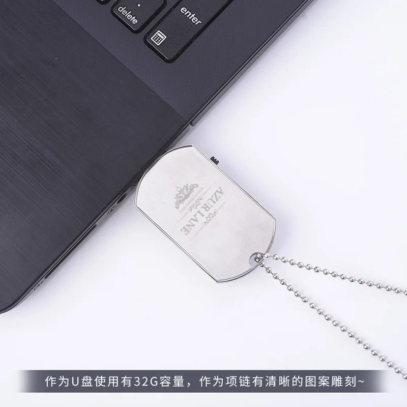 anime game azur lane formidable ijn azuma portable 64g usb flash drive disk device necklace pendant chain decor cosplay gift free global shipping