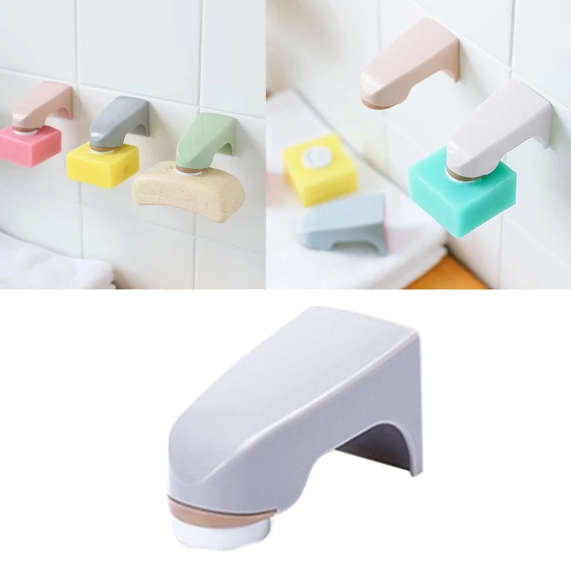 

Wall Hanging Soap Dish Suction Strongly Magnetic Soap Holder Lightweight Soap Holder for Bathroom Kitchen LXAC