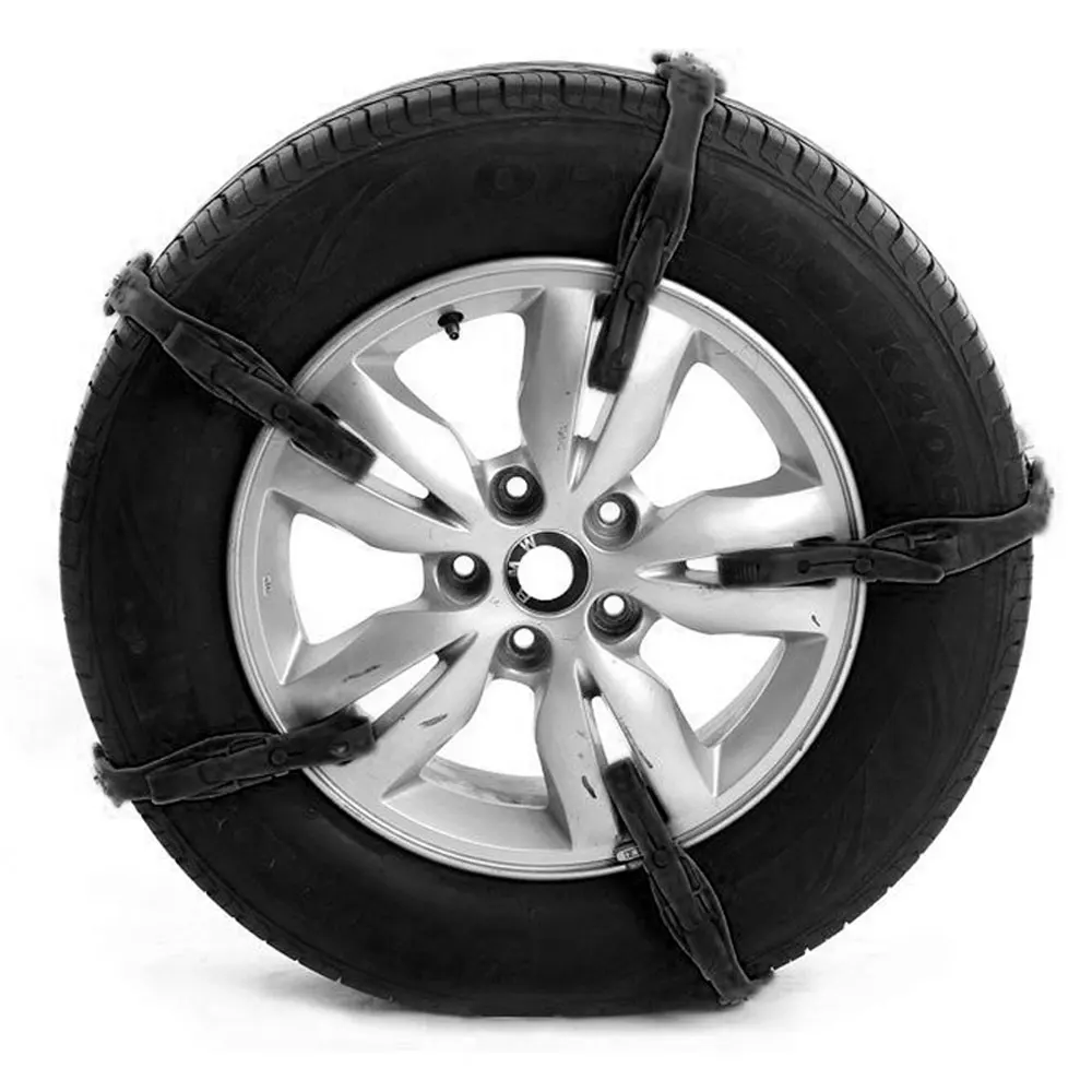 Vehemo черная ТПУ + стальная цепочка для снега ремень зимних шин легкая установка