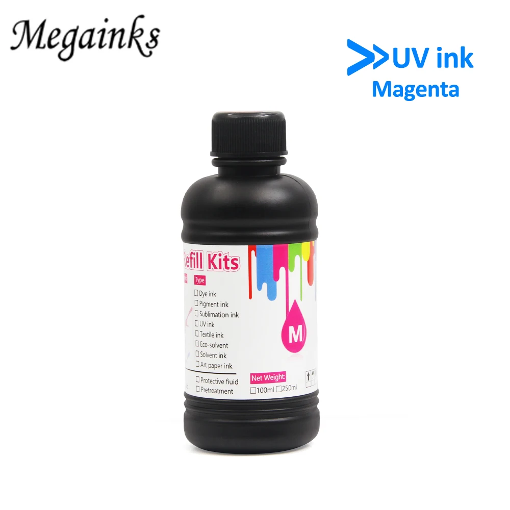 Мягкие УФ чернила для принтера Epson 250 1390 1400 1410 1430 W L800 L805 L1800 R290 R300 R1800 DX5 DX6 DX4 DX7