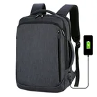 Рюкзак мужской для ноутбука 15,6 дюйма, водонепроницаемый, с USB-зарядкой