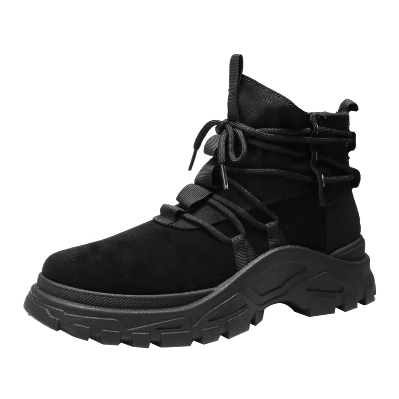 Мужские уличные кроссовки из хлопчатобумажной ткани на шнуровке походная обувь