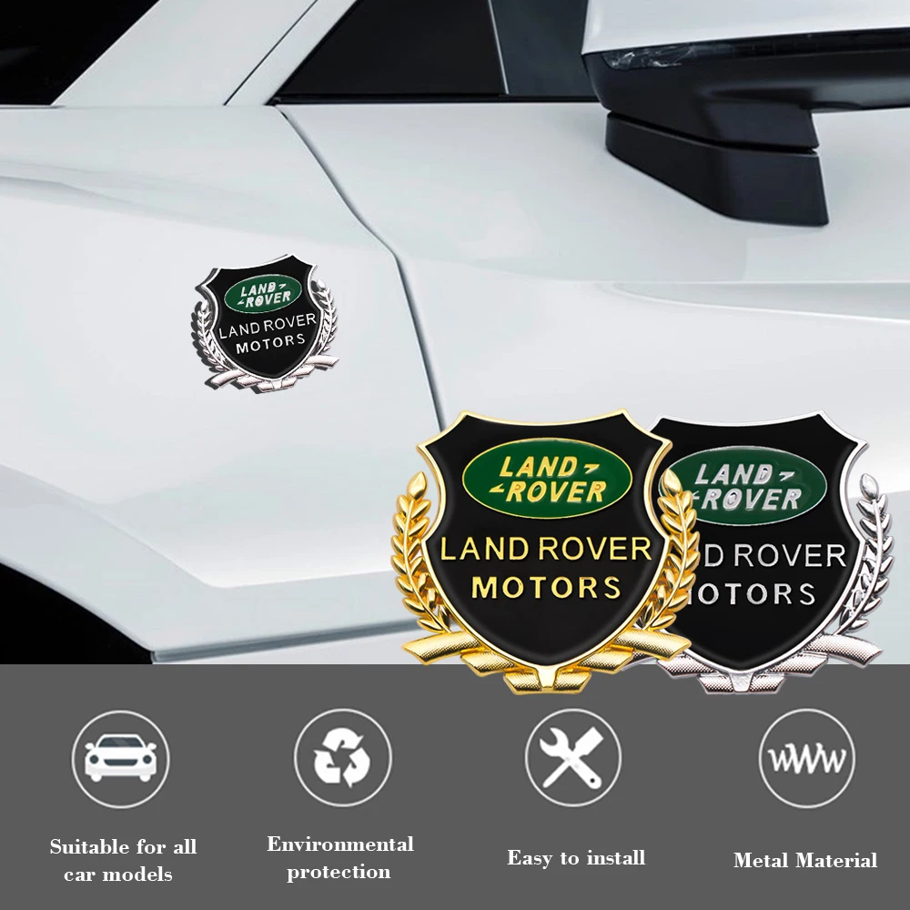 2 шт. металлические 3d-наклейки на боковые двери автомобиля Land Rover Range Sport Discovery 4 Evogue
