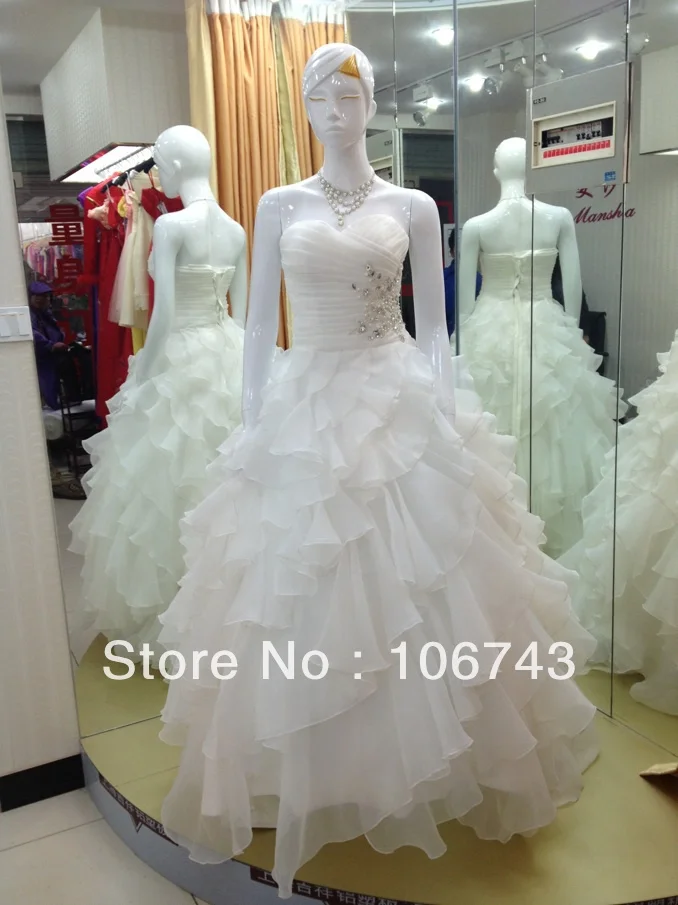 

loves free shipping 2016 new style best seller Sexy bride wear handmade Custom sizes crystal plus size ball gown wedding dress