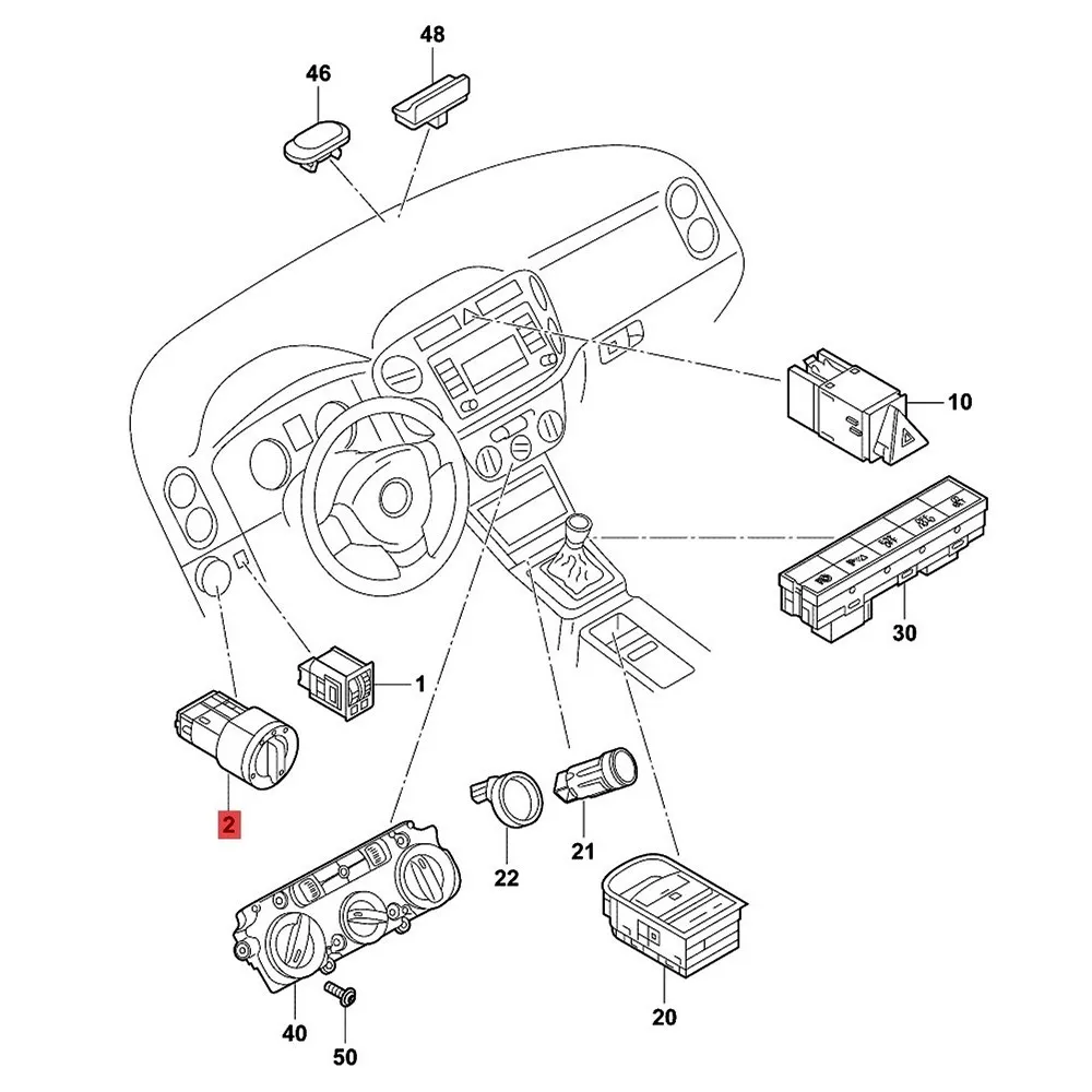 

Chrome Headlight Switch With Automatic Light Sensing 5ND941431E For Golf Passat Tiguan CC Caddy 5ND941431E XSH