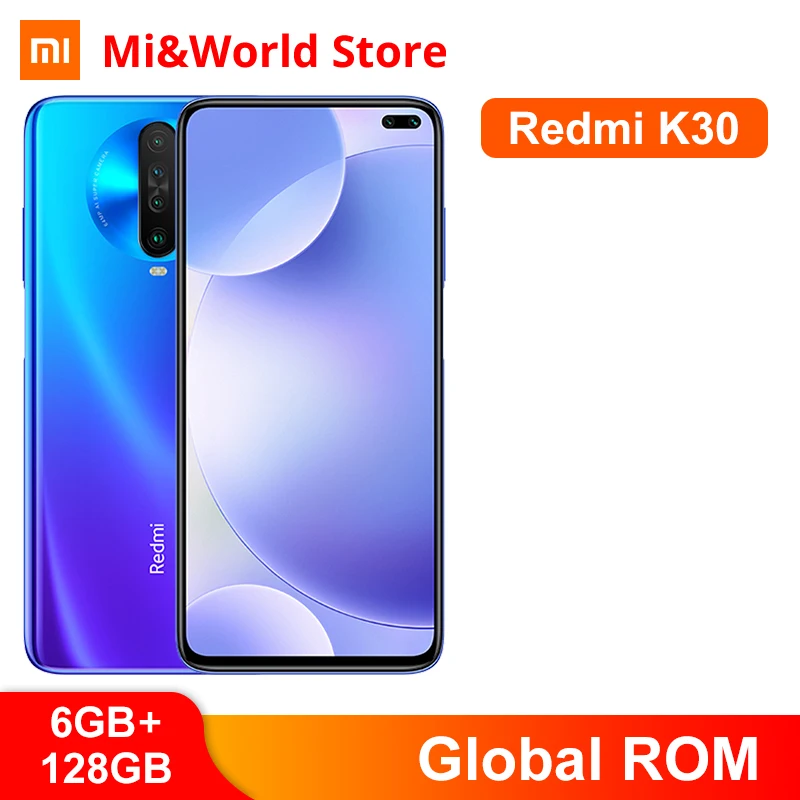 Смартфон Xiaomi Redmi K30 глобальной прошивки 6 ГБ 128 Восьмиядерный процессор Snapdragon 730G