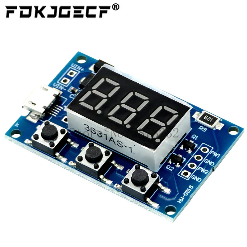 Постоянный ток 5-30V микро USB 5V Мощность независимый генератор PWM 2 канала