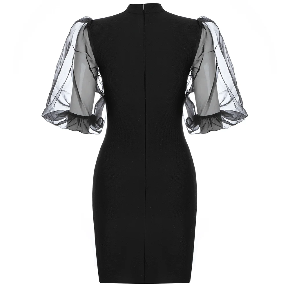 Летний стиль облегающее Бандажное платье 2020 сексуальное с коротким рукавом