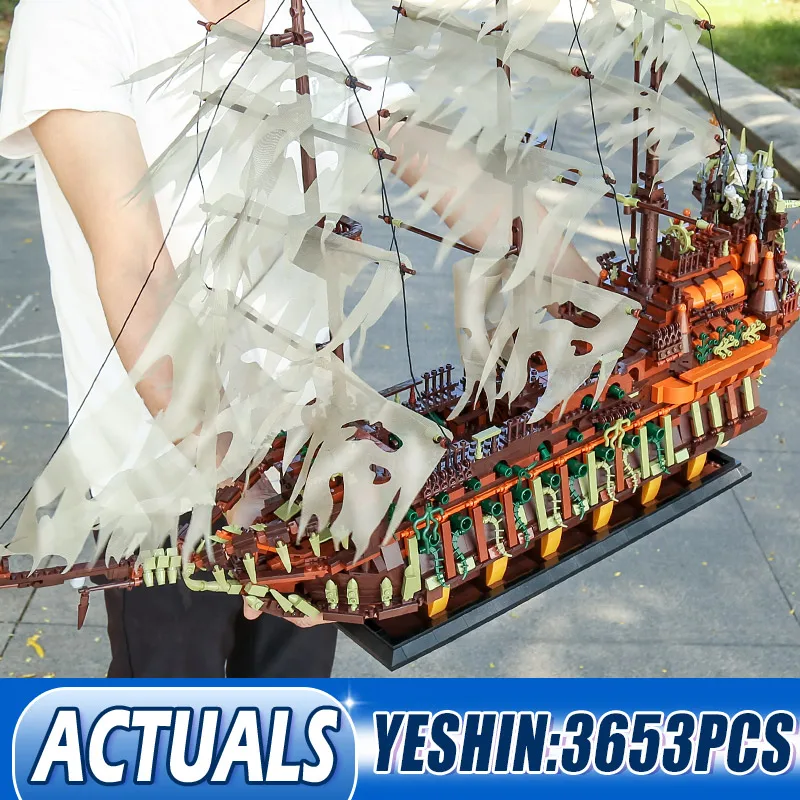 

Форма King 13138 строительные блоки из фильма, совместимые с MOC 16016, набор летающих голландеров, модель кирпич детская игрушка, Рождественский по...