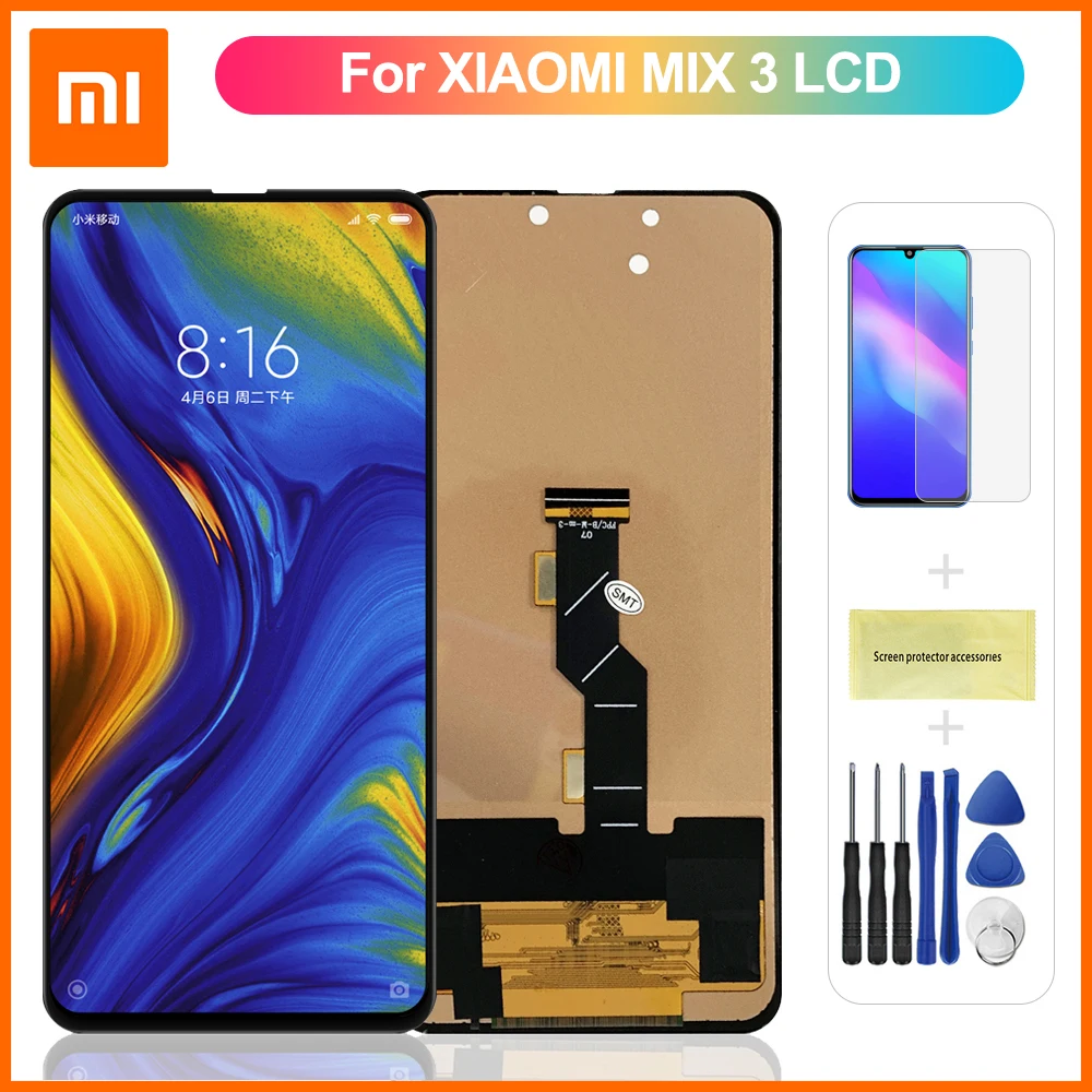 

Дисплей 6,19 дюйма для Xiaomi Mi Mix 3, ЖК-дисплей, сенсорный экран, дигитайзер в сборе, замена дисплея Mi Mix3, 100% протестирован