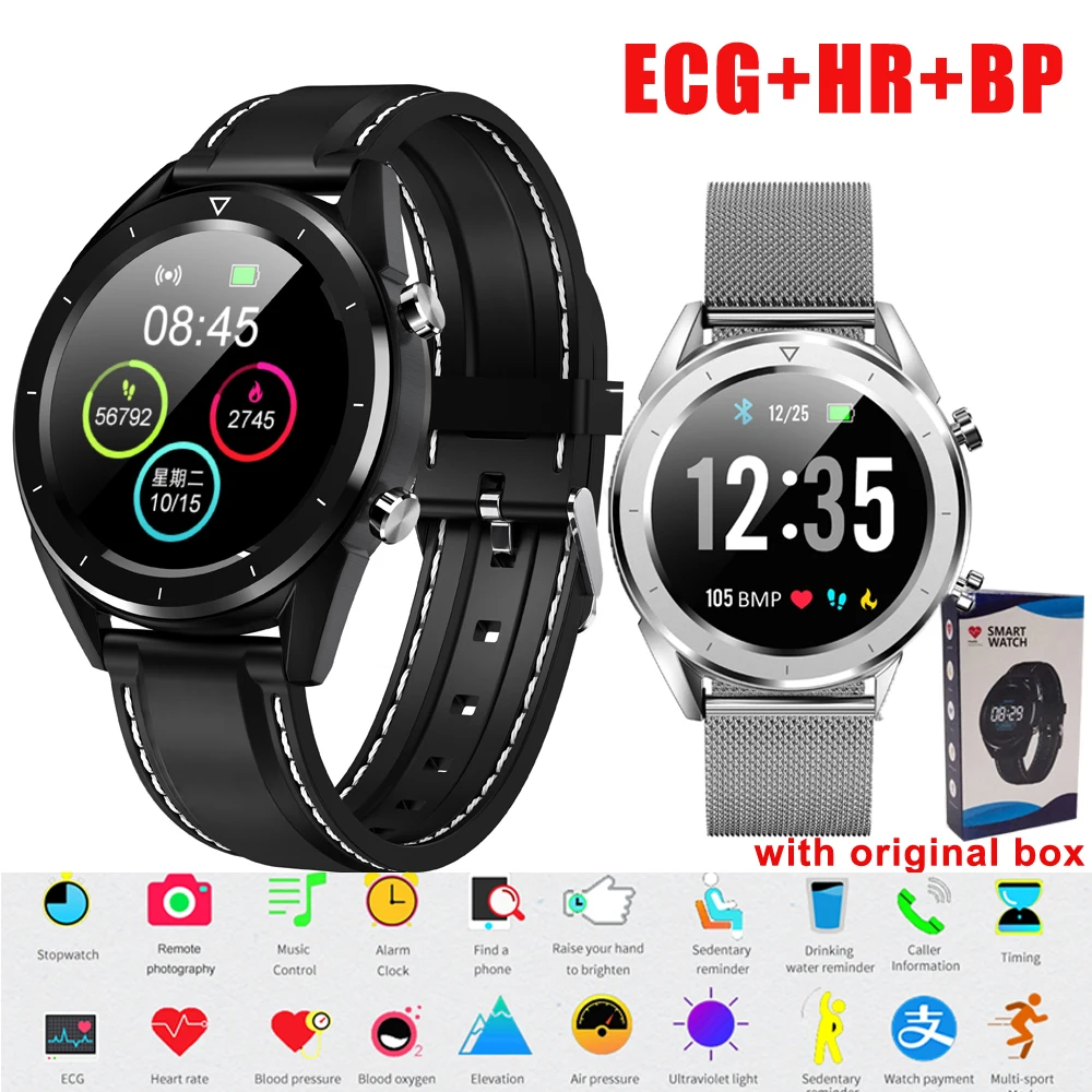 DT28 Смарт-часы ЭКГ монитор сердечного ритма Водонепроницаемый для мужчин Pay men t