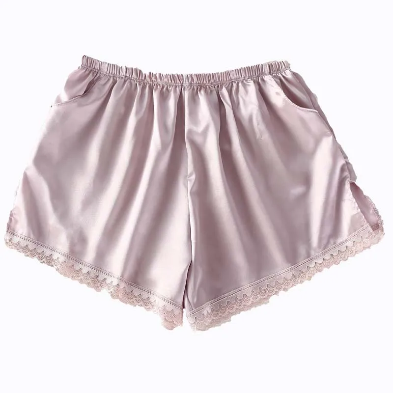 3 шт. женские кружевные эластичные шорты из искусственного шелка | Женская одежда
