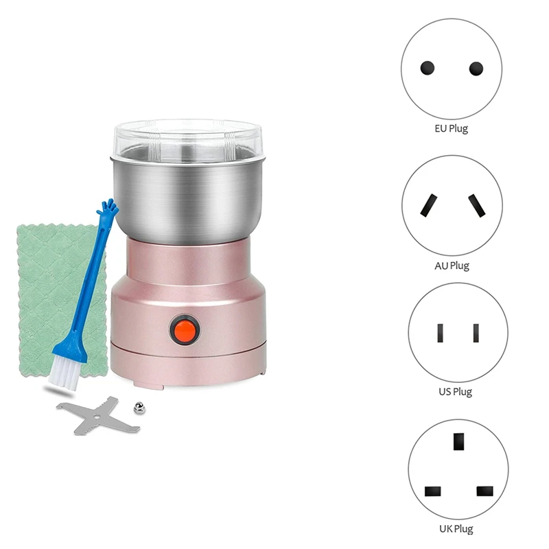 

Сверхтонкая мельница для специй, 150 Вт, миниатюрная электрическая многофункциональная машина для разбивания специй с чистящей щеткой, шлиф...