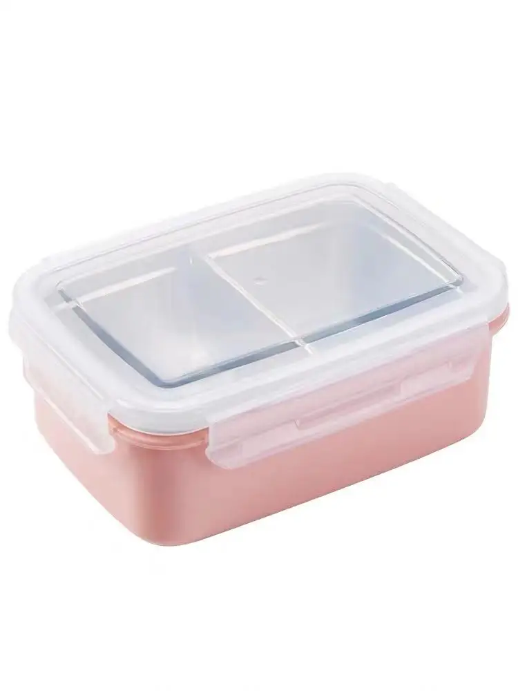 

Stainless Steel Insulated Lunch Box Single Layer Portable Fruit Crisper Large Size Compartmentalized Lunch Box