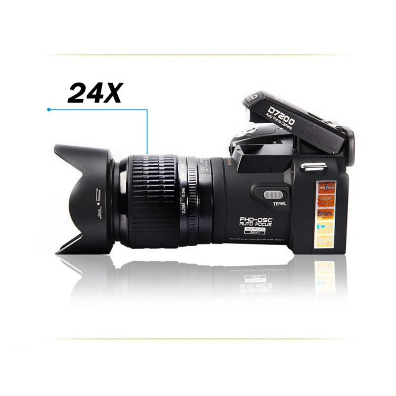 Цифровая зеркальная камера ELRRICH HD D7200 PROTAX Профессиональная видеокамера с