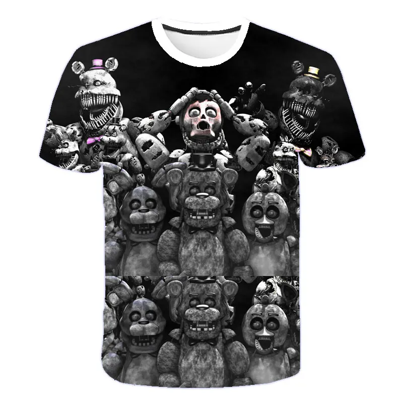 Летняя одежда для мальчиков футболка с коротким рукавом и забавная 3D