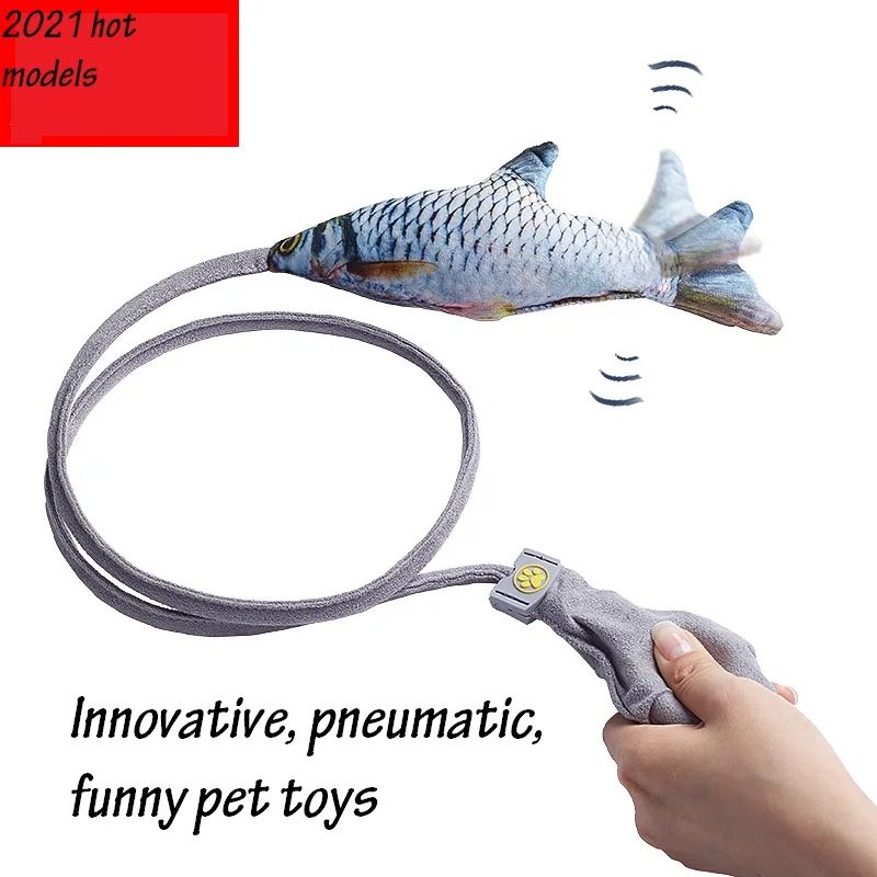 

2021 patented product, new product, creative pet, funny cat artifact, simulation fish cat toy, interactive plush toy