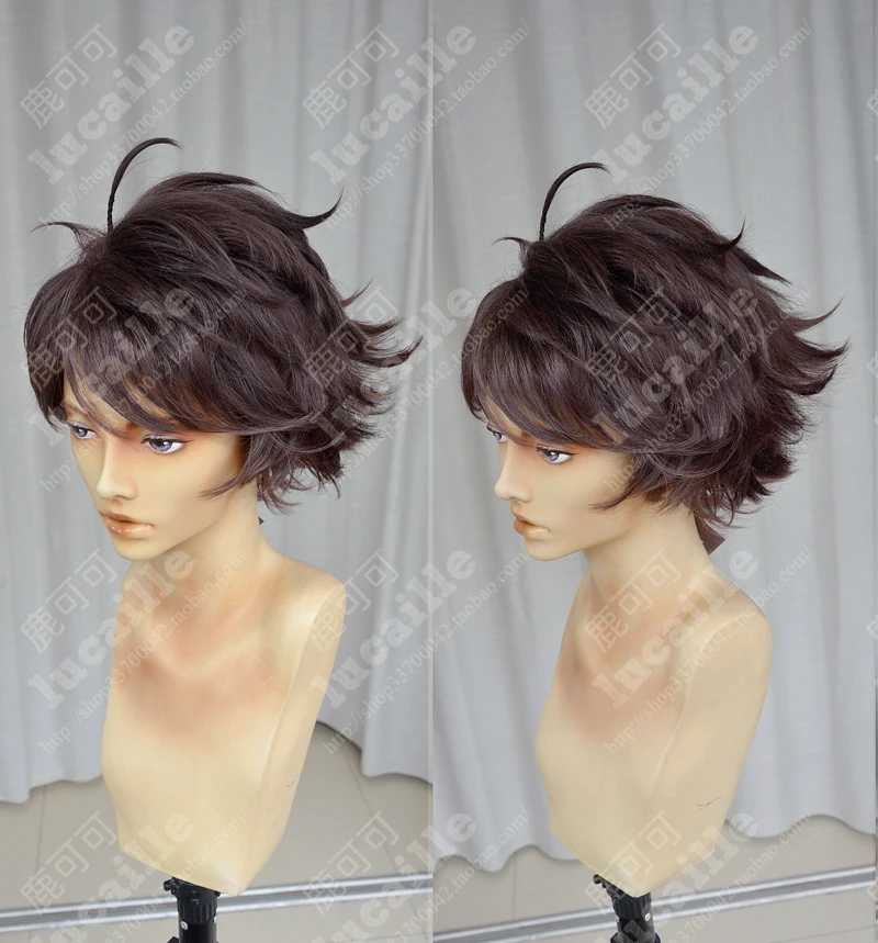 Haikyuu! Волейбол Toru Oikawa Toor короткий коричневый лоскутный многослойный Tooru