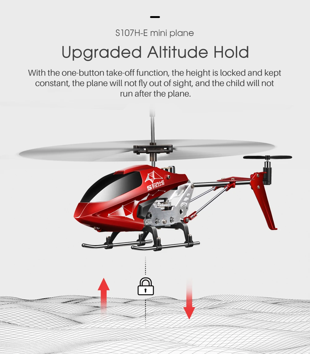 Новое поступление Вертолет SYMA RC S107H с функцией Hover 3.5CH RC вертолеты подарок летающие игрушки для мальчиков детей