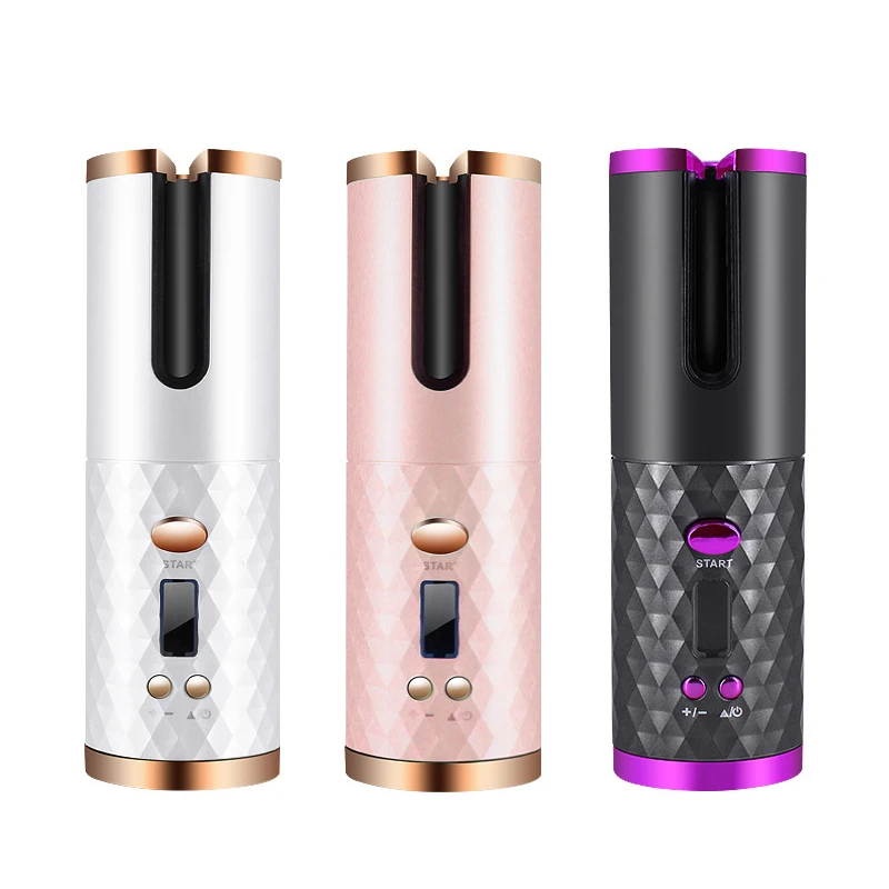 

[Clearance Sale]Electric Automatic Hair Curler Rechargeable Auto Wireless Hair Curling Iron Curlers for Women Hair Styling Tools