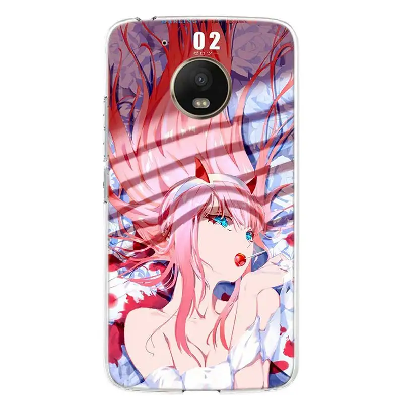 Чехол для телефона Zero Two Darling in the FraXX Motorola Moto G9 G8 G7 G6 G5S E6 E5 Plus Play Power EU One Action Macro Print Cover