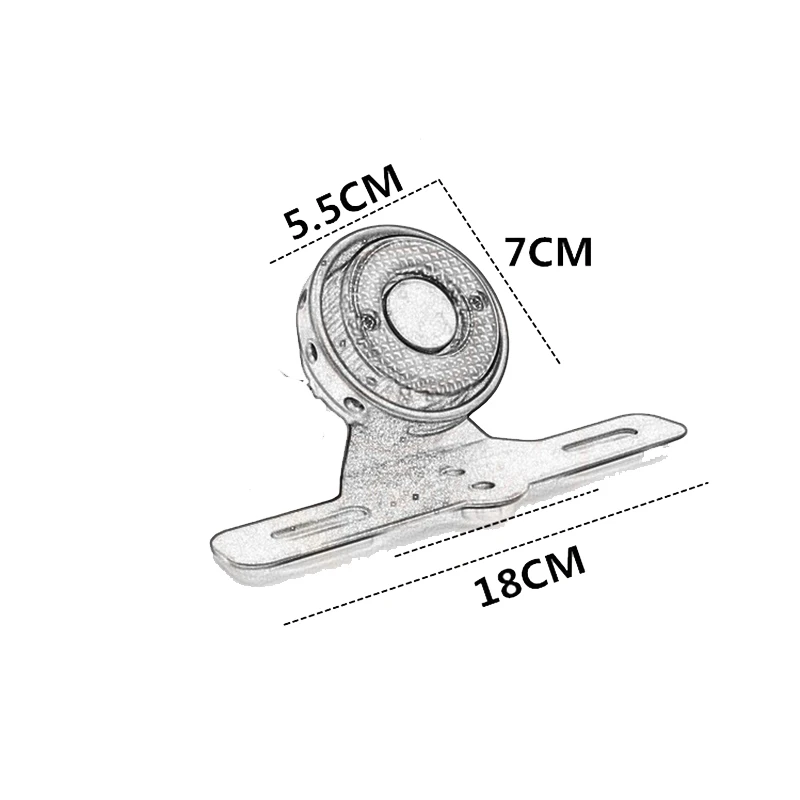 

Motorcycle LED Retro Rear Tail Brake Stop Light Lamp W/ License Plate Mount Lamp for Honda Suzuki Chopper Bobber