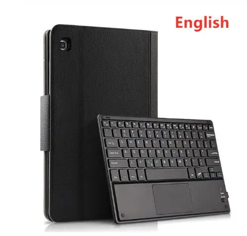 Смарт Bluetooth клавиатура чехол для Samsung Galaxy Tab A 10,1 SM-T510 T515 планшет PU кожаный защитный чехол для клавиатуры+ пленка - Цвет: keyboard case