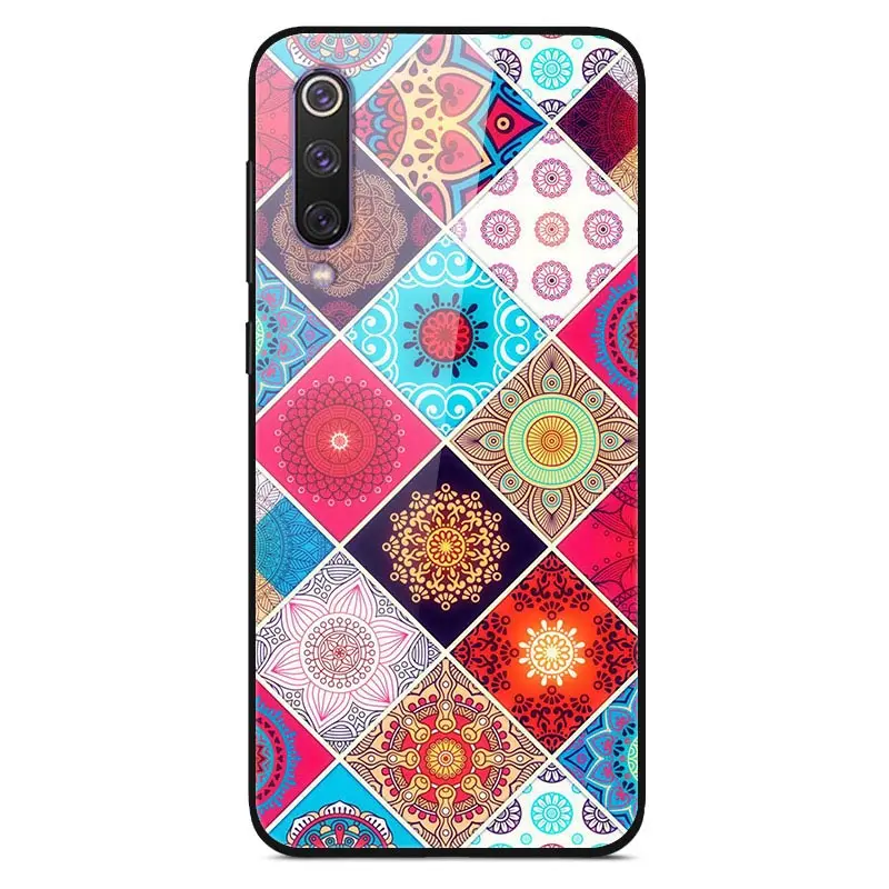 Для Xiaomi mi 9 mi 9 SE чехол из закаленного стекла жесткий чехол для телефона для Xiao mi Xiomi mi 9 SE mi 9 T mi 9 T Pro TPU бампер чехол s - Цвет: 46